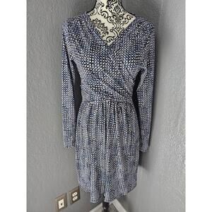 BNWT New Daisy Fuentes Long Sleeve Dress Size Medium Multicolor Long Sleeve